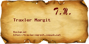 Traxler Margit névjegykártya
